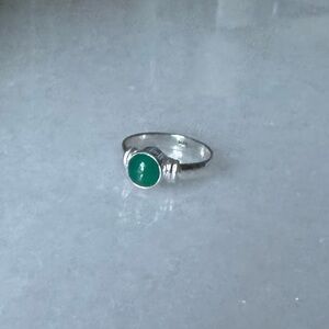 NWOT Sundance Verdant Cocoon Ring, Green Onyx, Sterling Silver